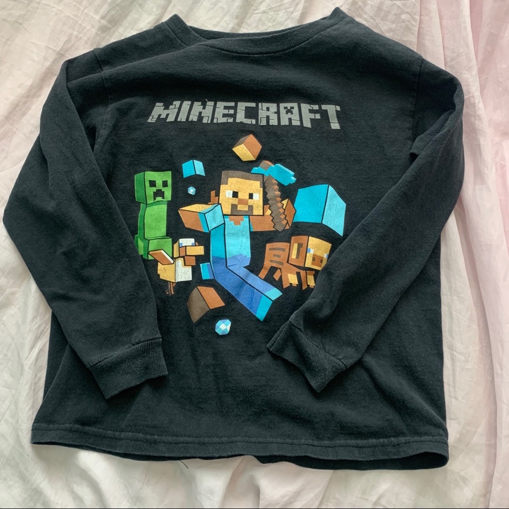 Minecraft black long sleeve